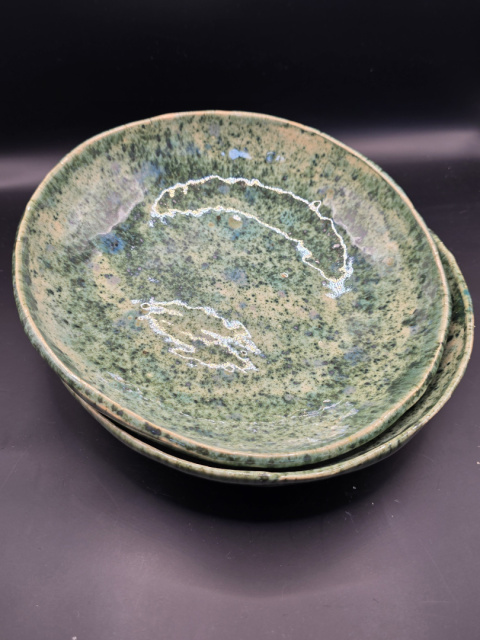 Talerz Szmaragdowy Brzeg 20 cm Talerz Szmaragdowy Brzeg 20 cm