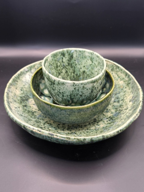 Talerz Szmaragdowy Brzeg 20 cm Talerz Szmaragdowy Brzeg 20 cm