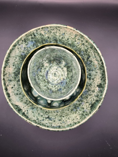Talerz Szmaragdowy Brzeg 20 cm Talerz Szmaragdowy Brzeg 20 cm