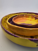 Zestaw ceramicznych pater/talerzy Kolorowe Spektrum